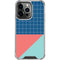 Checkered Split iPhone 15 Pro Clear Case