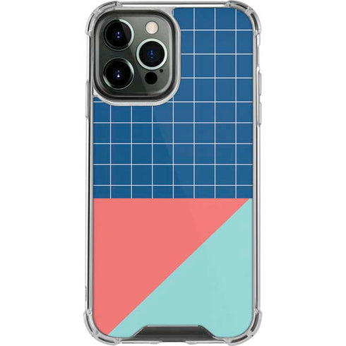 Checkered Split iPhone 15 Pro Max Clear Case