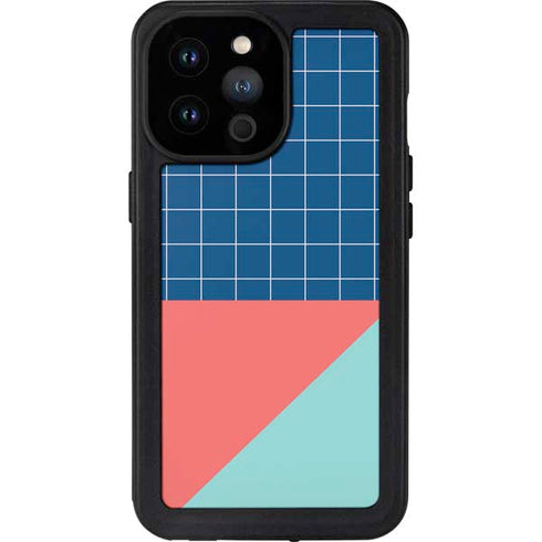Checkered Split iPhone 14 Pro Max Waterproof Case