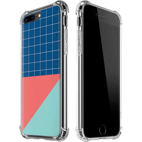 Checkered Split iPhone 7/8 Plus Clear Case