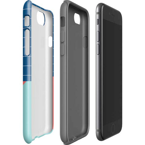 Checkered Split iPhone SE (2nd & 3rd Gen) Pro Case