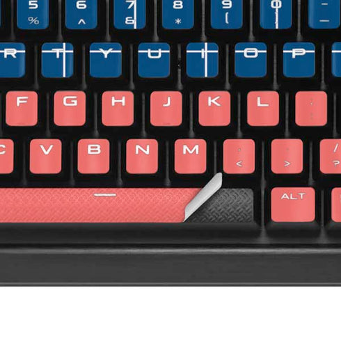 Checkered Split K95 RGB PLATINUM Mechanical Gaming Keyboard Skin