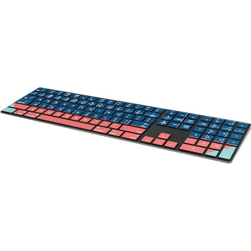 Checkered Split Magic Keyboard with Numeric Keypad Skin
