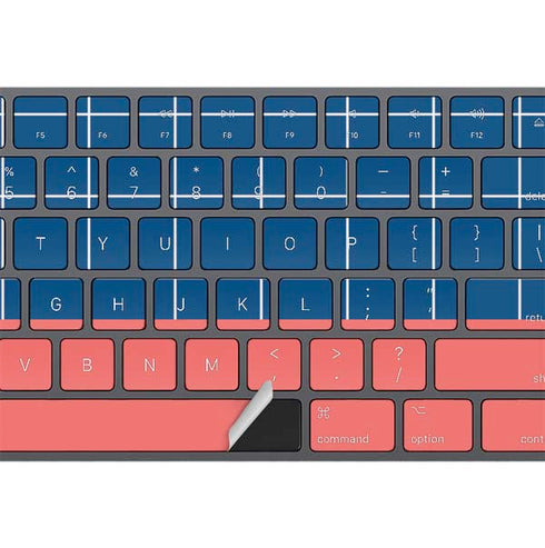 Checkered Split Magic Keyboard with Numeric Keypad Skin