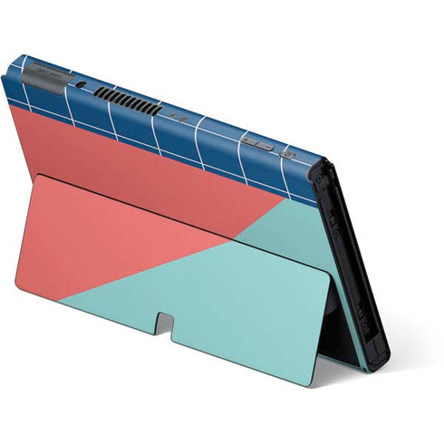 Checkered Split Nintendo Switch OLED (2021) Skin