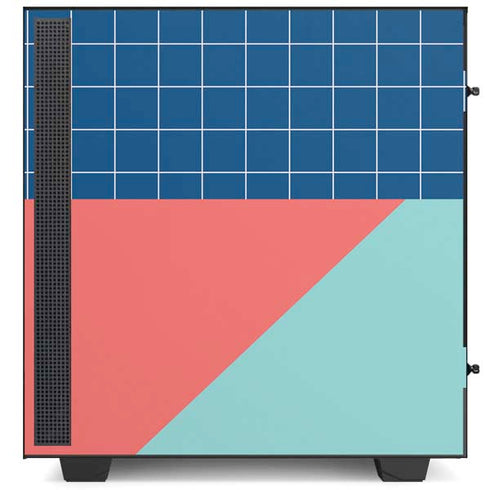 Checkered Split NZXT H510 Compact ATX Mid-Tower Case Skin