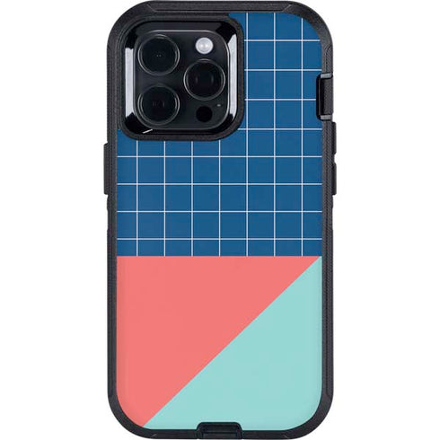 Checkered Split Otterbox Defender iPhone Skin