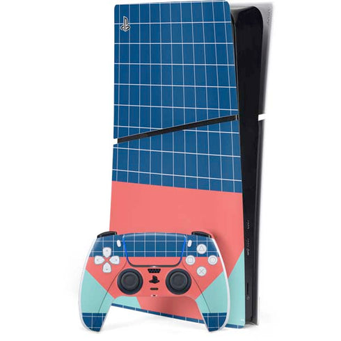 Checkered Split PS5 Slim Digital Edition Bundle Skin
