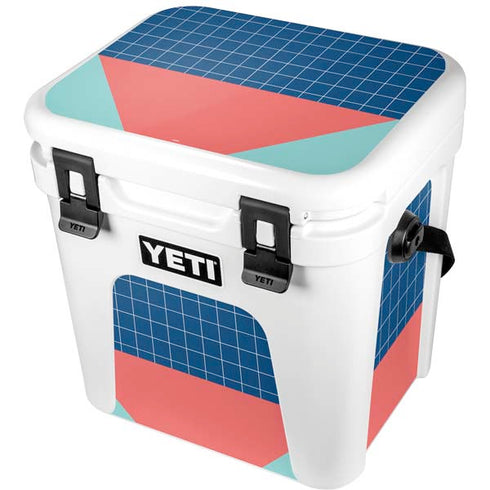 Checkered Split YETI Roadie 24 Hard Cooler Skin