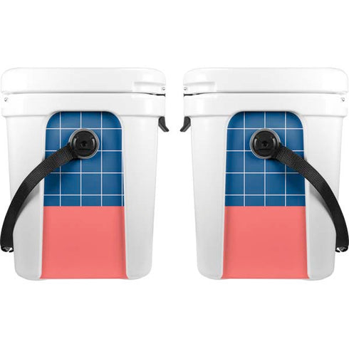 Checkered Split YETI Roadie 24 Hard Cooler Skin