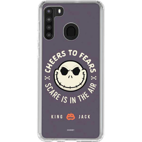 Disney The Nightmare Before Christmas Cheers to Fears Galaxy A21 Clear Case