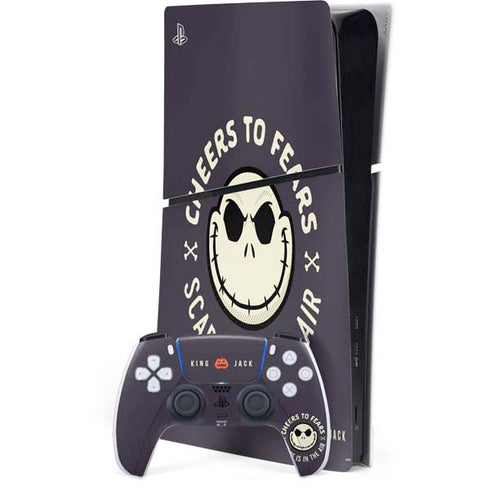 Disney The Nightmare Before Christmas Cheers to Fears PS5 Slim Digital Edition Console Skin