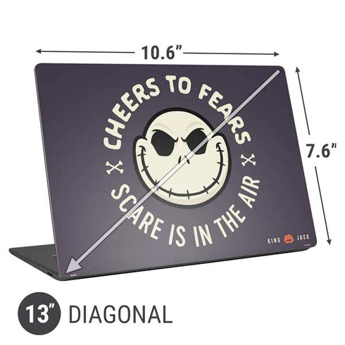 Disney The Nightmare Before Christmas Cheers to Fears Universal Laptop 13in (10.6 x 7.6in) Skin