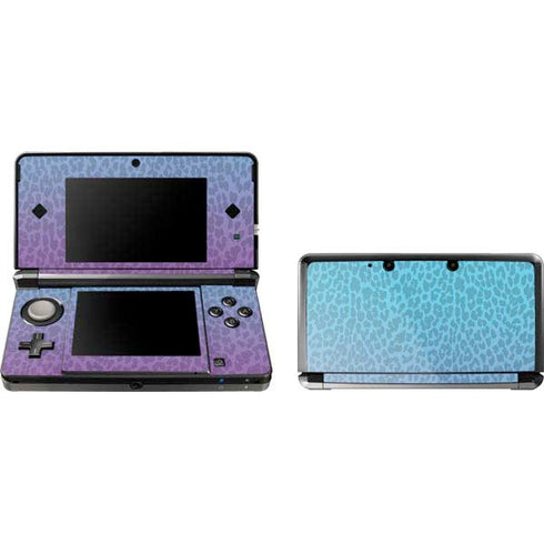 Cheetah Print Purple and Blue 3DS (2011) Skin