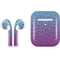 Cheetah Print Purple and Blue Apple AirPods 2 Skin