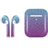 Cheetah Print Purple and Blue Apple AirPods 2 Skin