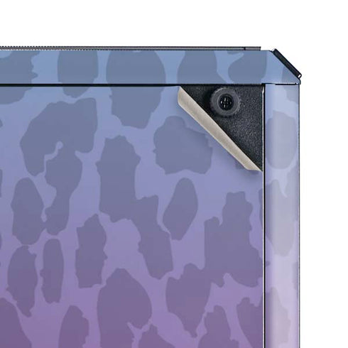 Cheetah Print Purple and Blue Cooler Master MasterBox Q300L Mini Tower Skin