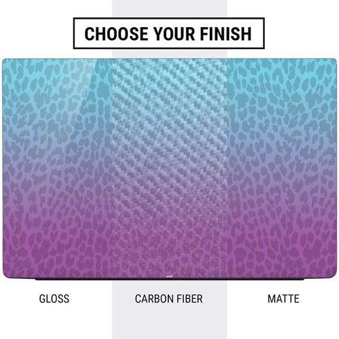 Cheetah Print Purple and Blue Dell Vostro Skin