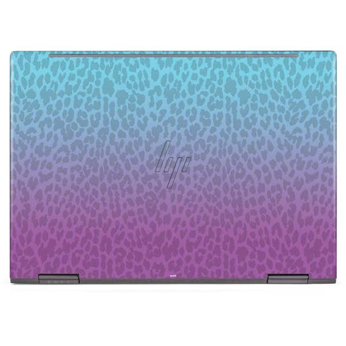 Cheetah Print Purple and Blue HP Envy Skin