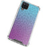 Cheetah Print Purple and Blue Galaxy A12 Clear Case