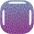Cheetah Print Purple and Blue Galaxy Buds Live Skin
