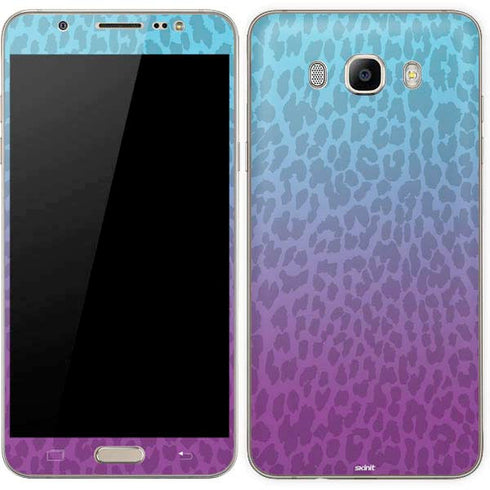 Cheetah Print Purple and Blue Galaxy J7 Skin