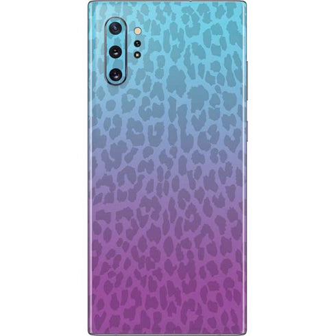 Cheetah Print Purple and Blue Galaxy Note 10 Plus Skin