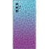 Cheetah Print Purple and Blue Galaxy Note 10 Plus Skin