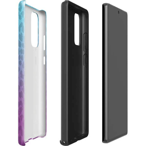 Cheetah Print Purple and Blue Galaxy Note20 5G Pro Case