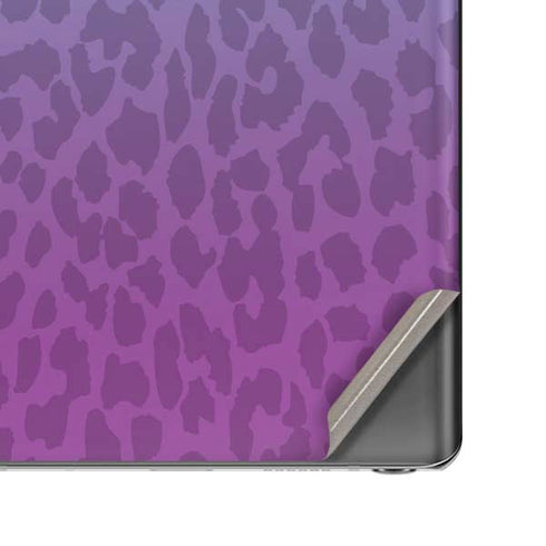 Cheetah Print Purple and Blue Galaxy Note20 5G Skin
