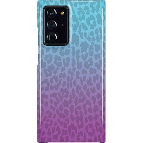 Cheetah Print Purple and Blue Galaxy Note20 Ultra 5G Lite Case