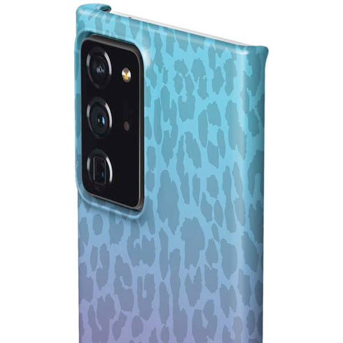 Cheetah Print Purple and Blue Galaxy Note20 Ultra 5G Lite Case