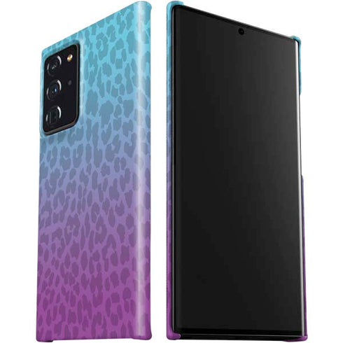 Cheetah Print Purple and Blue Galaxy Note20 Ultra 5G Lite Case