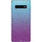 Cheetah Print Purple and Blue Galaxy S10 Plus Skin