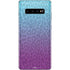 Cheetah Print Purple and Blue Galaxy S10 Plus Skin