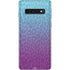 Cheetah Print Purple and Blue Galaxy S10 Skin