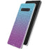 Cheetah Print Purple and Blue Galaxy S10 Skin