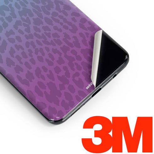 Cheetah Print Purple and Blue Galaxy S10e Skin