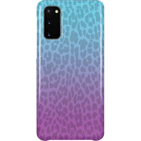 Cheetah Print Purple and Blue Galaxy S20 Lite Case