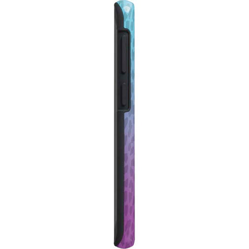 Cheetah Print Purple and Blue Galaxy S20 Plus Pro Case