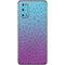 Cheetah Print Purple and Blue Galaxy S20 Skin