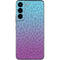 Cheetah Print Purple and Blue Galaxy S22 Skin