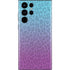 Cheetah Print Purple and Blue Galaxy S22 Ultra Skin