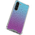 Cheetah Print Purple and Blue Galaxy S23 Clear Case