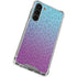 Cheetah Print Purple and Blue Galaxy S23 Plus Clear Case