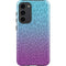 Cheetah Print Purple and Blue Galaxy S23 Plus Pro Case