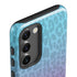 Cheetah Print Purple and Blue Galaxy S23 Pro Case