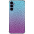 Cheetah Print Purple and Blue Galaxy S24 Clear Case