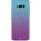 Cheetah Print Purple and Blue Galaxy S8 Skin