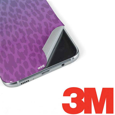 Cheetah Print Purple and Blue Galaxy S8 Skin